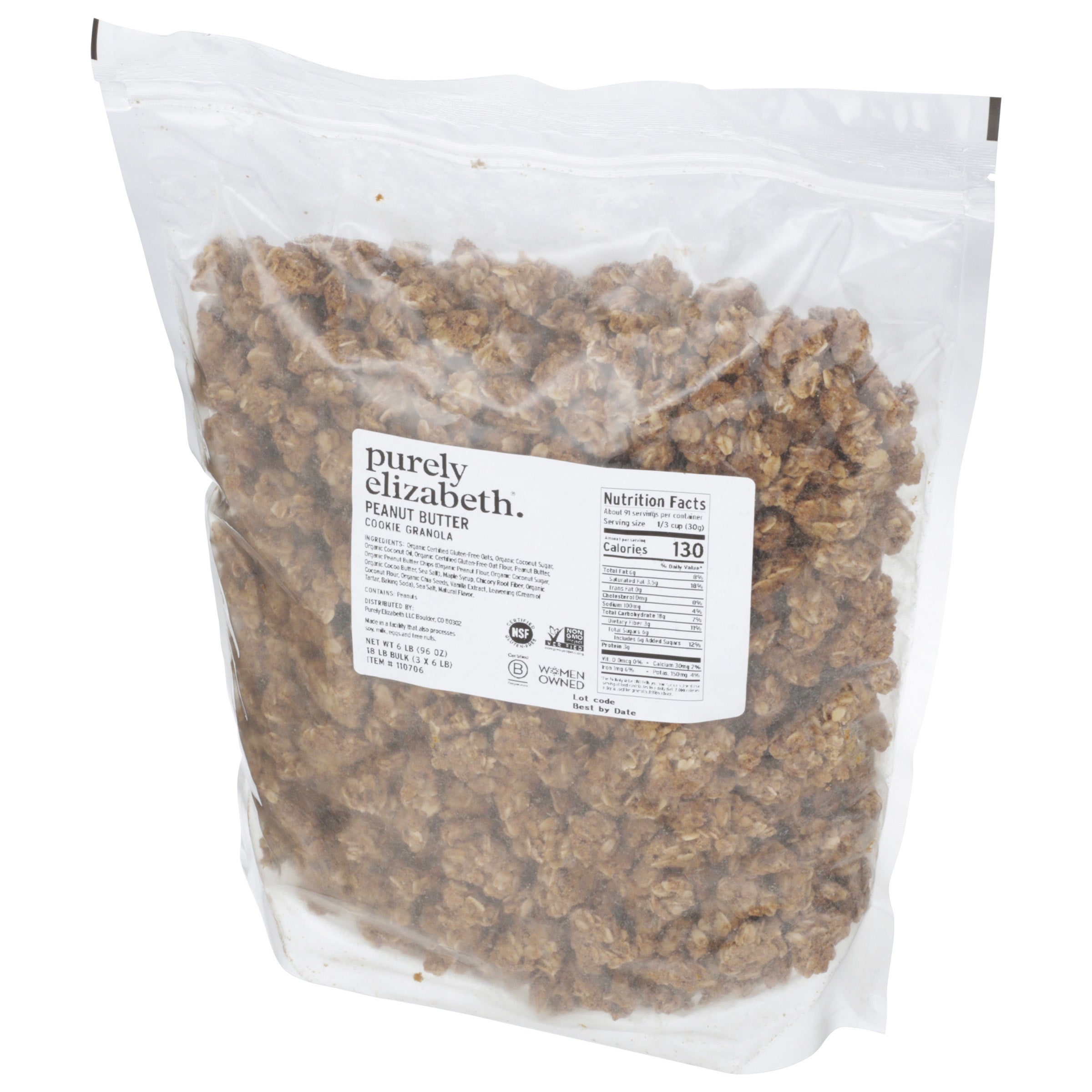 Cookie Granola Peanut Butter Bulk  18LB Bulk (3/6LB)