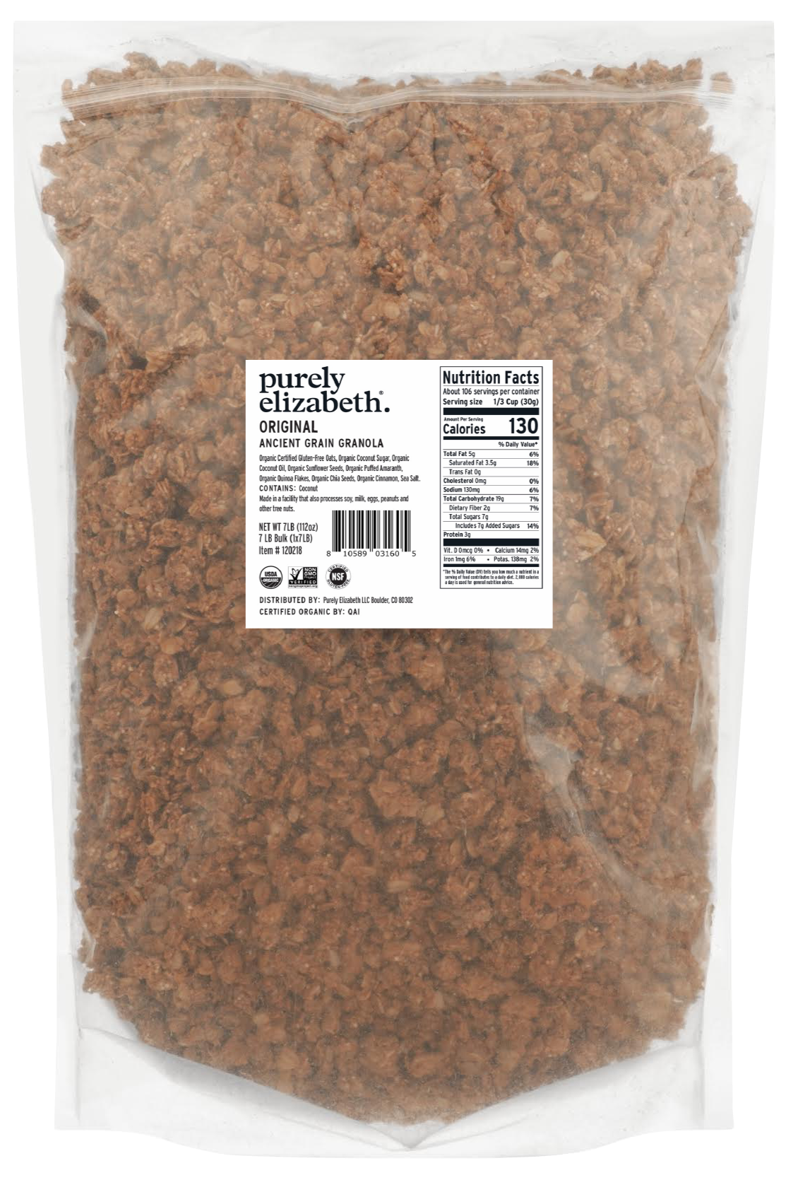 Ancient Grain Granola - Bulk Original 21lb (3x7lb)