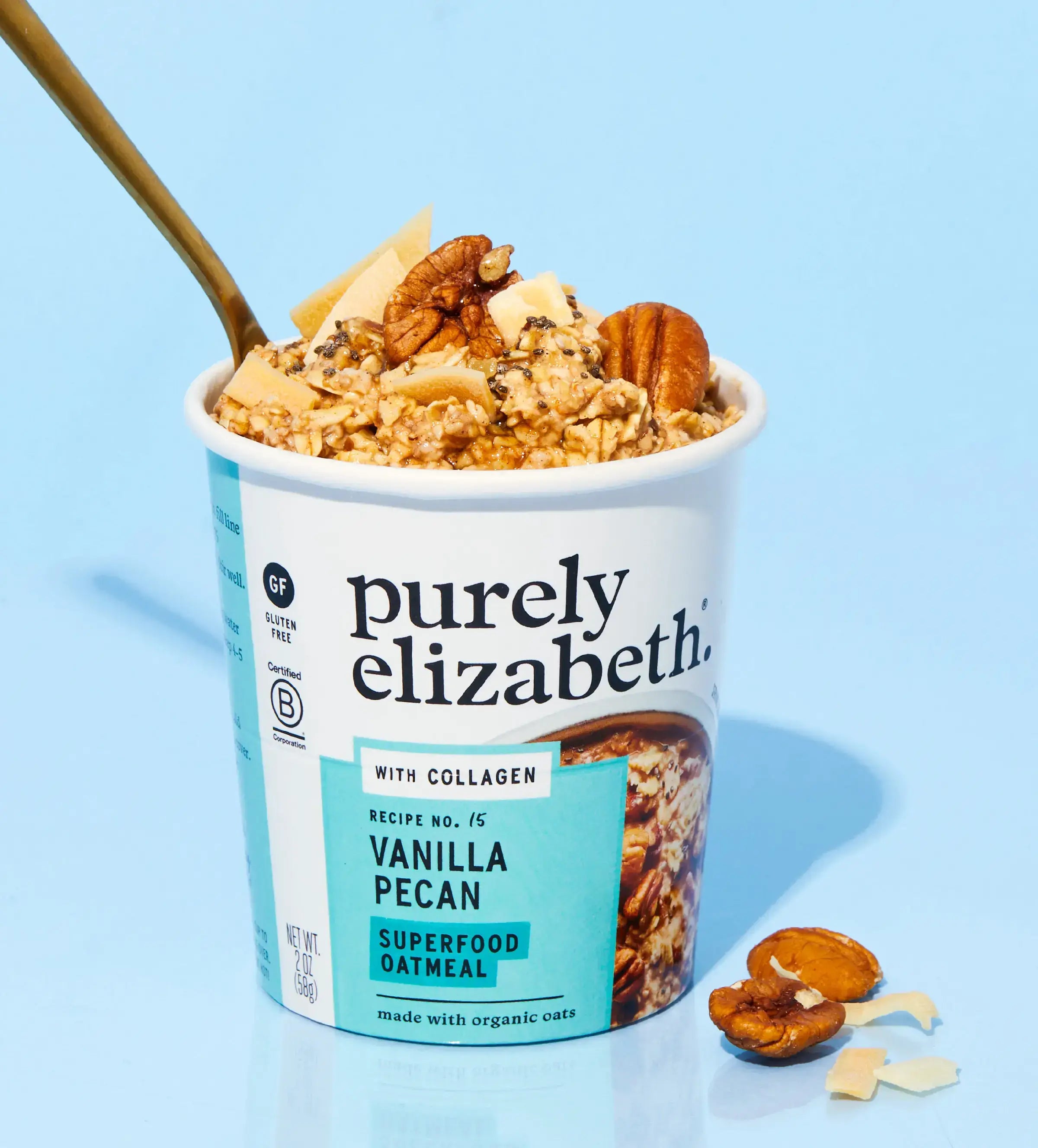 Superfood Oatmeal with Collagen Cup - Vanilla Pecan (12 cups)