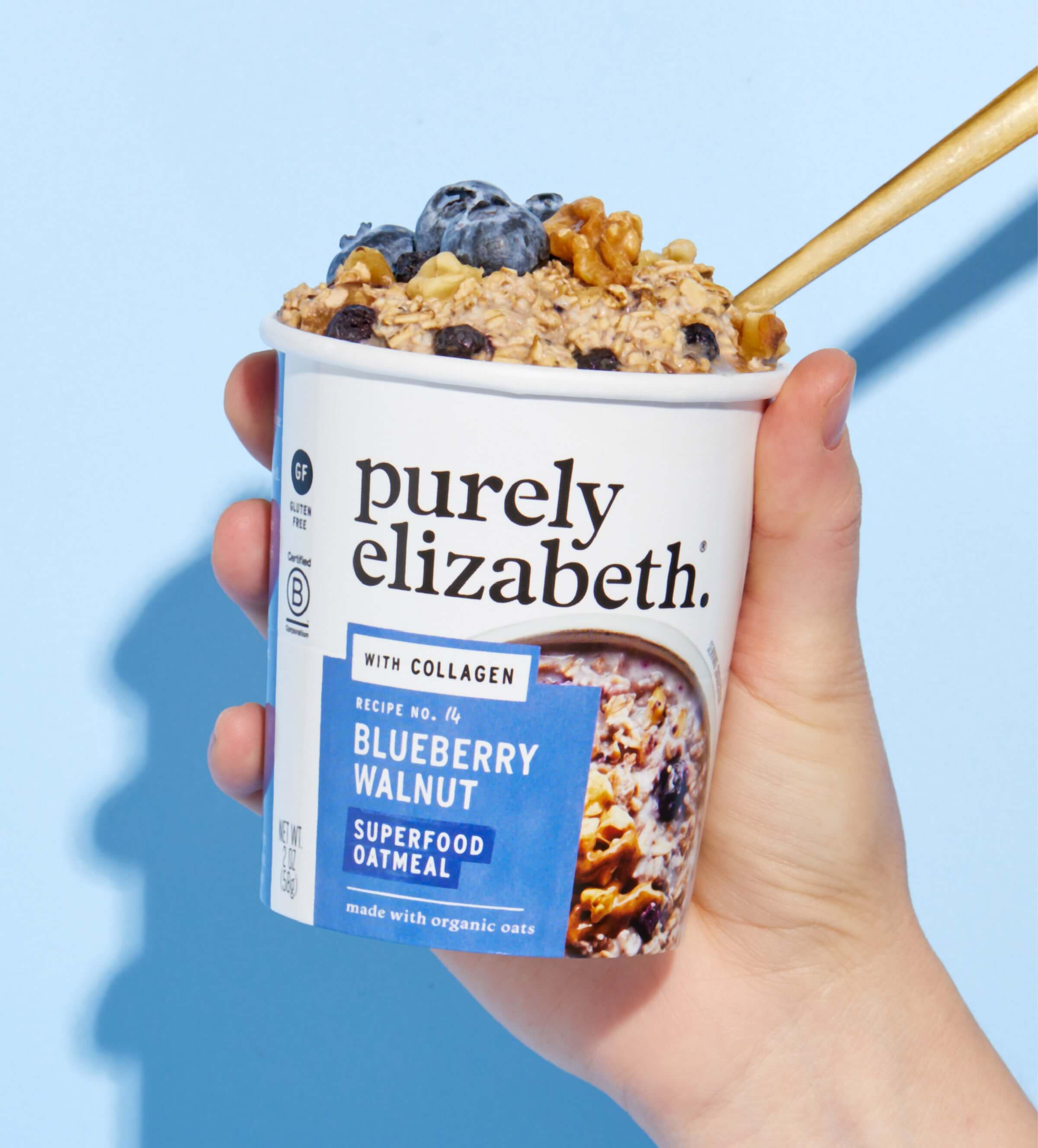 Superfood Oatmeal with Collagen Cup - Blueberry Walnut (12 cups)