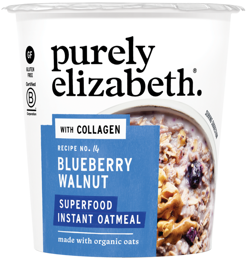 Superfood Oatmeal with Collagen Cup - Blueberry Walnut (12 cups)