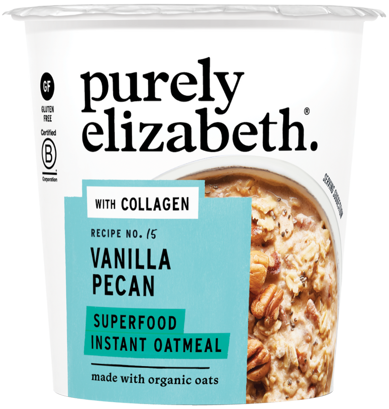 Superfood Oatmeal with Collagen Cup - Vanilla Pecan (12 cups)