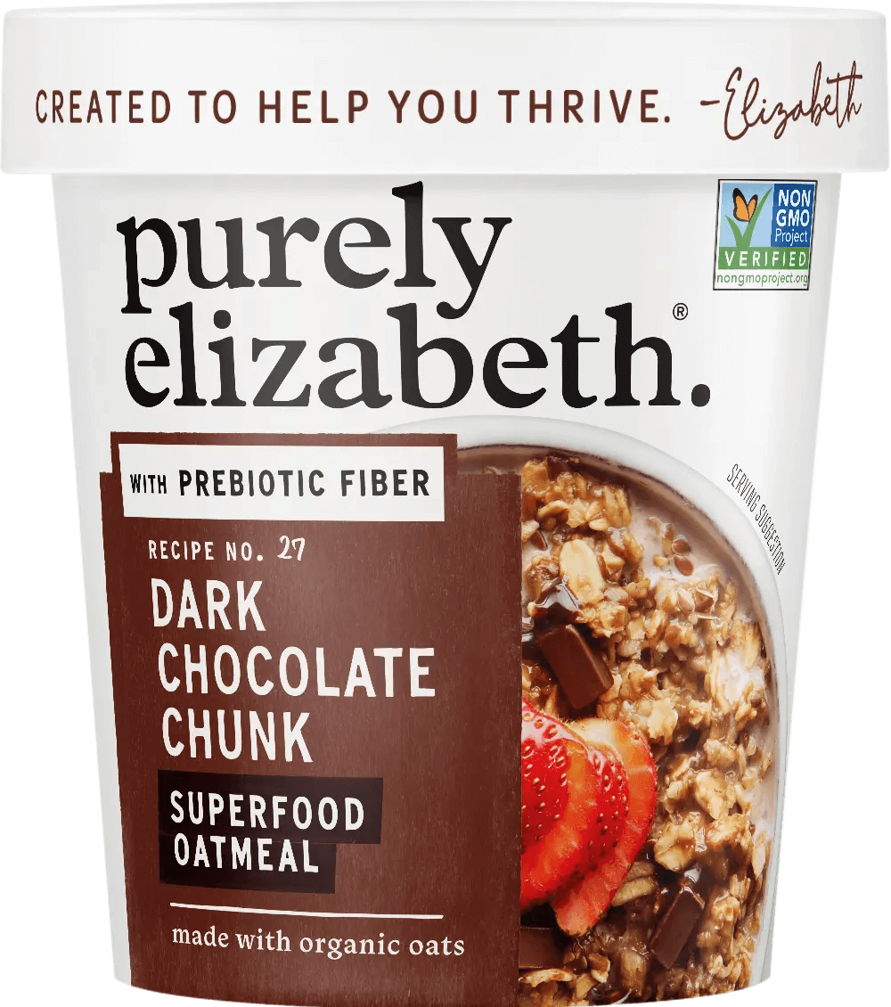 Dark Chocolate Chunk Superfood Oat Cup with Prebiotic Fiber