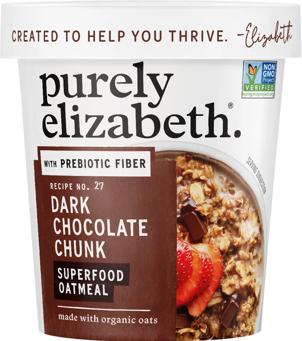 Dark Chocolate Chunk Superfood Oat Cup with Prebiotic Fiber